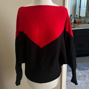 Amazon red/black sweater /OSFA